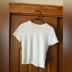 Abercrombie & Fitch White Short Sleeve Tee